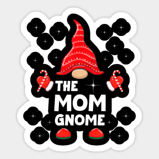 The Mom Gnome Matching Family Christmas Pajama Sticker